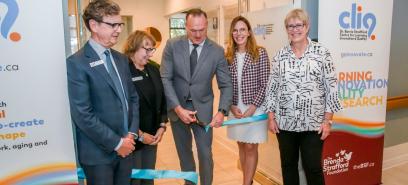 L-R: Clayton Sissons, Roxanne Sissons, Tony Weeks, Catherine Laing, Dr. Luanne Metz